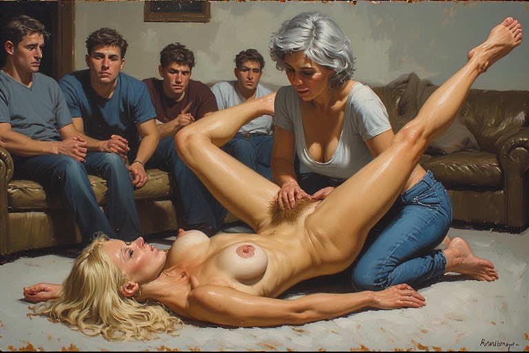 two lesbians on carpet — 23