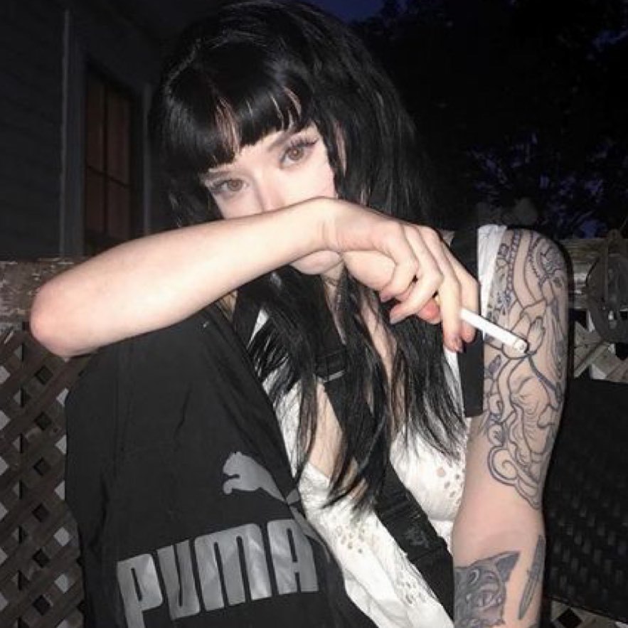 #2 Women With Bangs Smoking Cigarettes !!!! — 51