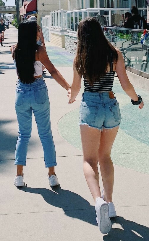 Teens holding hands — 41