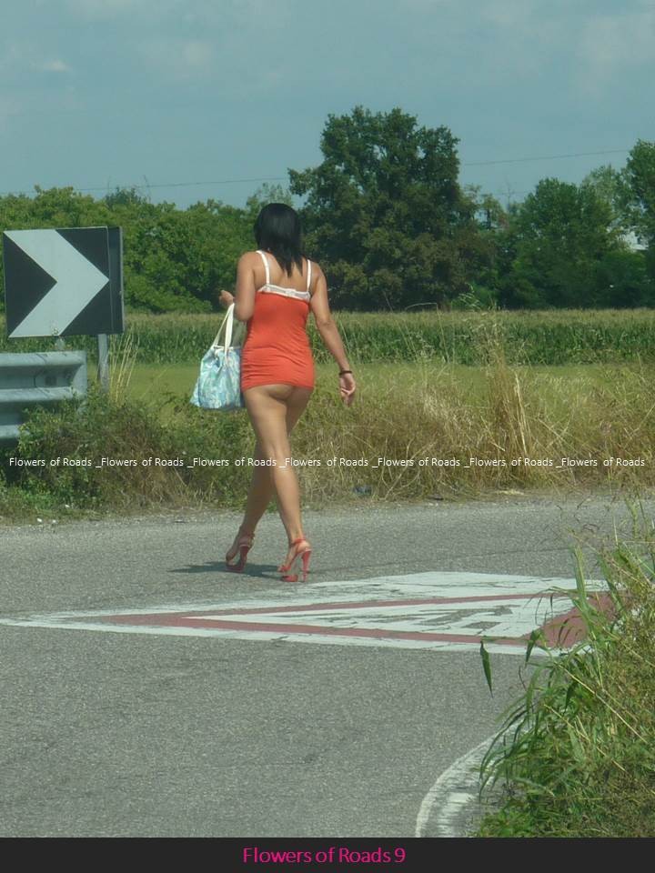 Brunette (ass)flowers of the road from Spain,Italy — 14