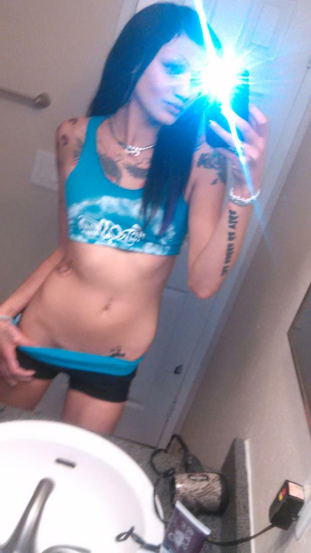 Tiny Tattooed Goth Stripper — 41