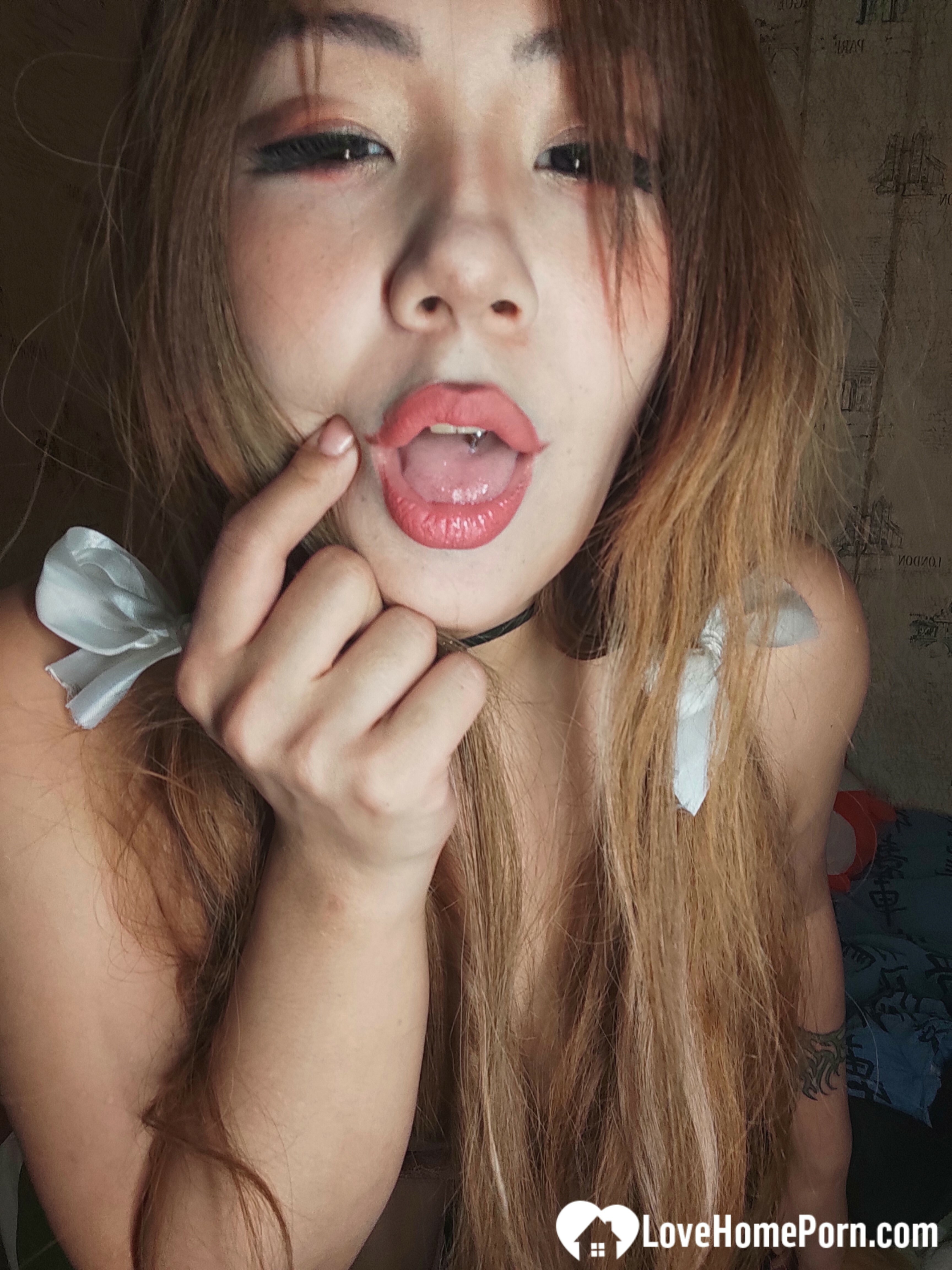 Lonely Asian pleasuring herself during COVID lockd — 41
