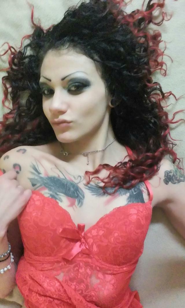 Tiny Tattooed Goth Stripper — 34