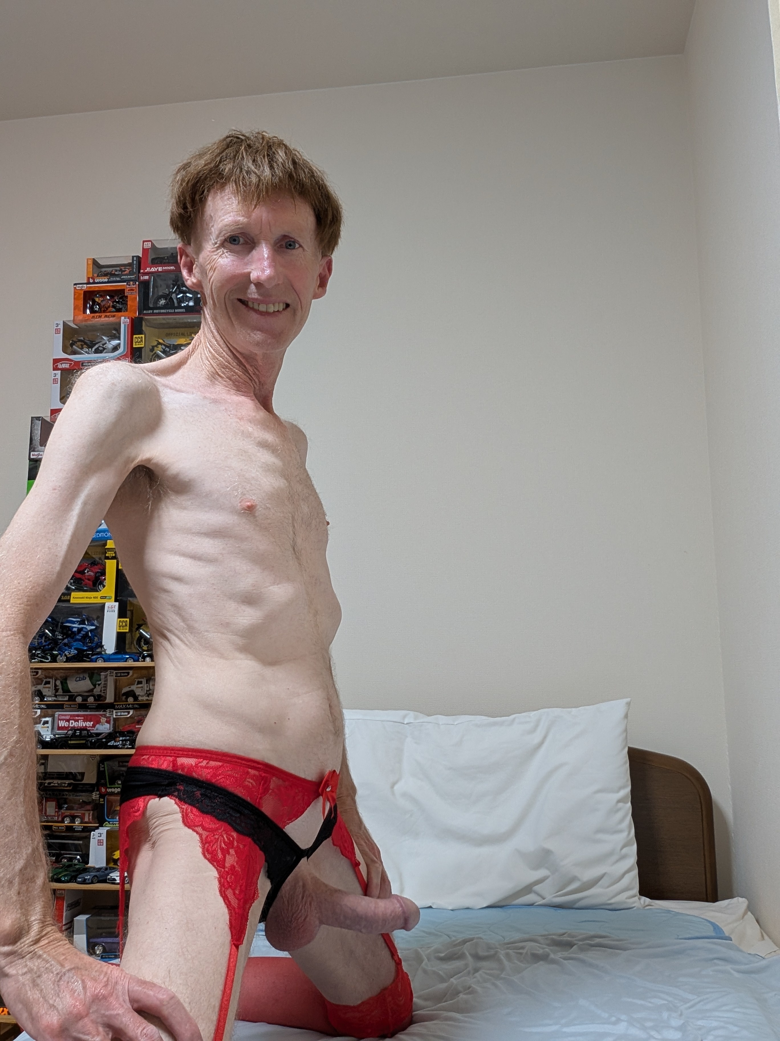 Me in my new garter belt and stockings — 27